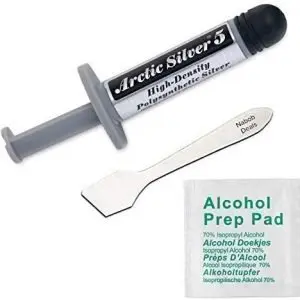 Arctic Silver 5 Thermal Cooling Compound Paste 3.5g High-Density Polysynthetic Silver (Arctic Silver Tool and pad)