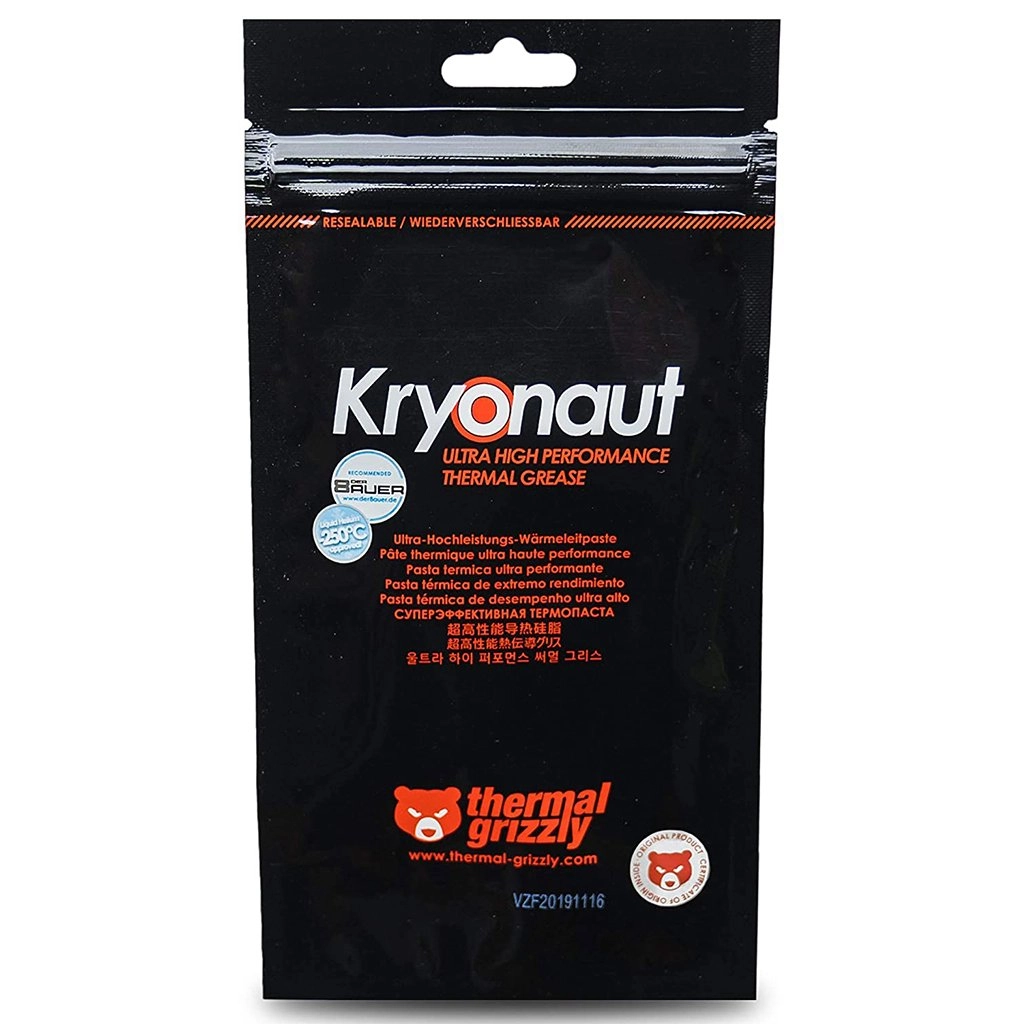 Thermal Grizzly Kryonaut Thermal Grease Paste - 11.1 Grams Back Thermal Grizzly Kryonaut Thermal Grease Paste - 11.1 Grams Back