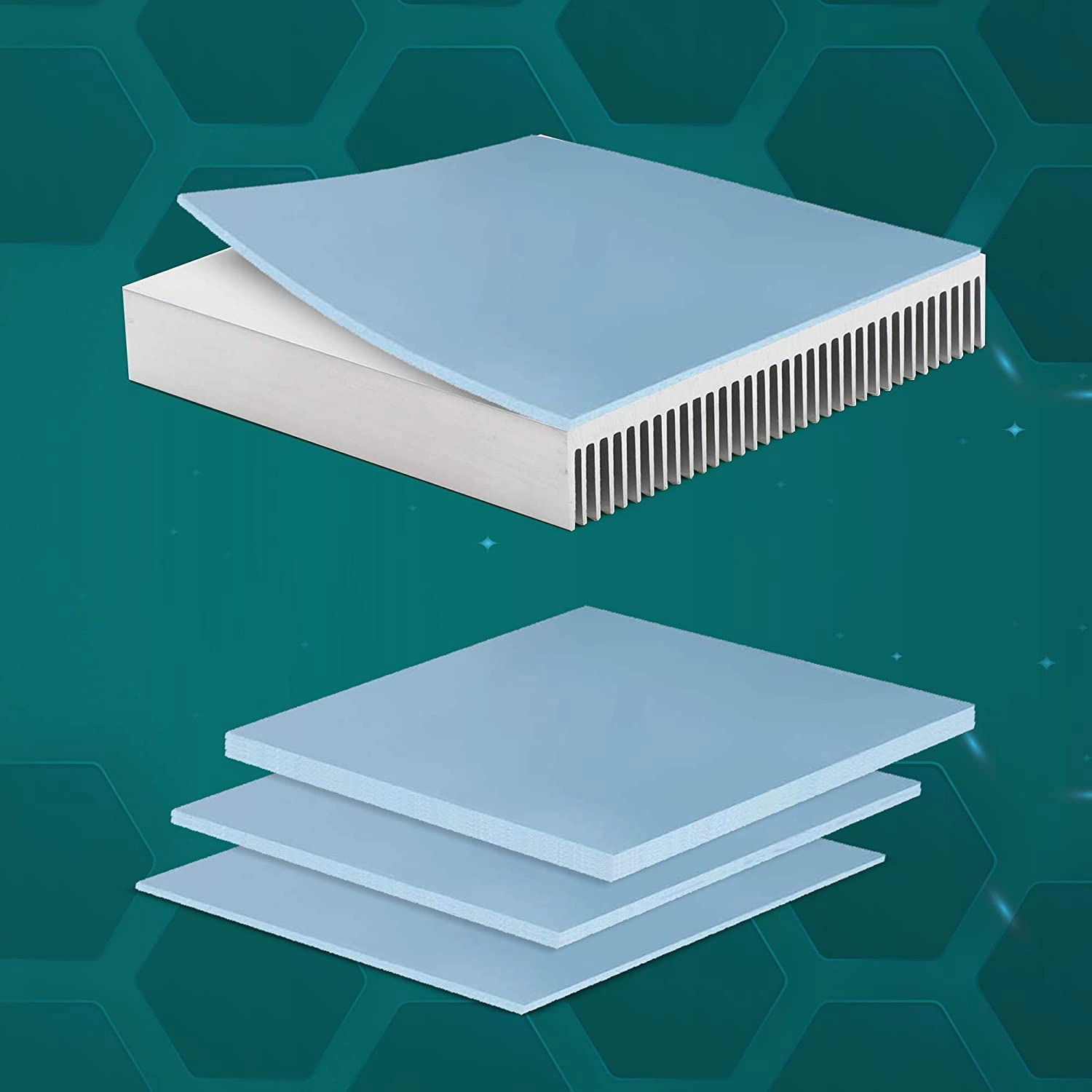 Nab Cooling Thermal Pad 90x50 Excellent Heat Conduction, Ideal Gap Filler. Easy Installation - Thermal Conductivity 15W (90x50x3.0)-4 Nab Cooling Thermal Pad 90x50 Excellent Heat Conduction, Ideal Gap Filler. Easy Installation - Thermal Conductivity 15W (90x50x3.0)-4