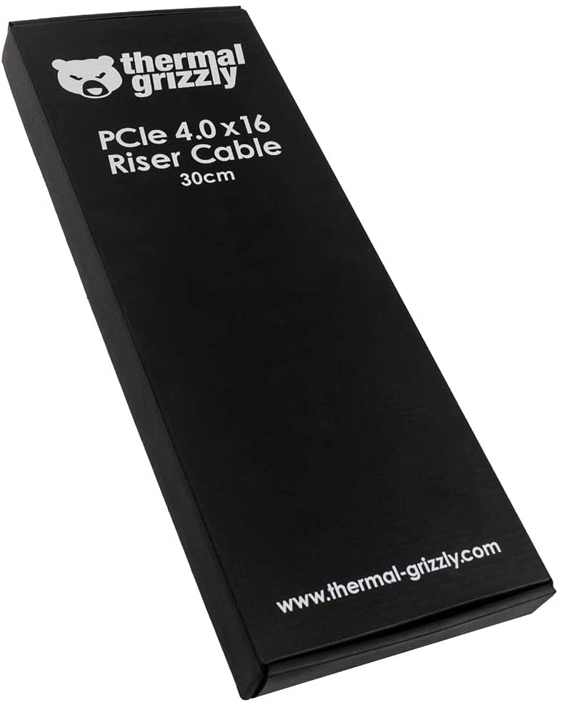 Thermal Grizzly PCIe 4.0 Riser Cable 30cm Long, Flexible Riser Cable PCI-e 4.0 x16 for Easy Insertion of Expansion Cards, Full Speed 16x PCIe Riser Extender Compatible with Computer Graphics Cards-5